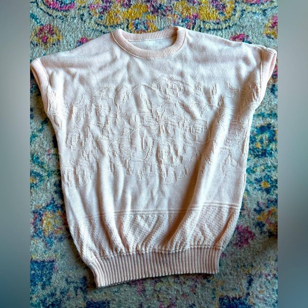 Vintage Pink Knit Sweater